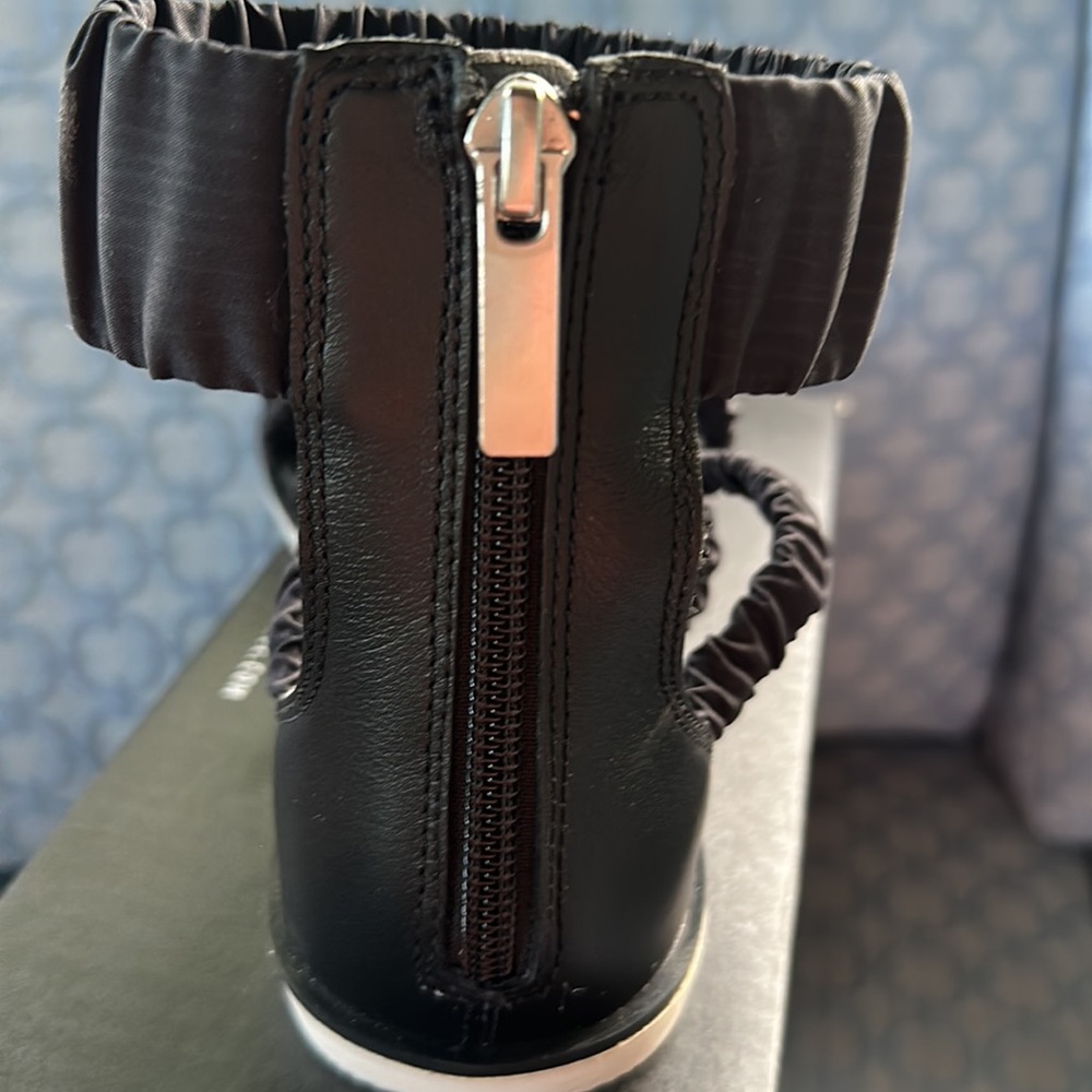 NWT Sorel Ella II Ankle Strap Sandal - Black Sea Salt - Picture 5 of 13